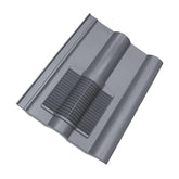 Klober Grey Double Roman Roof Tile Vent - KG9857-3