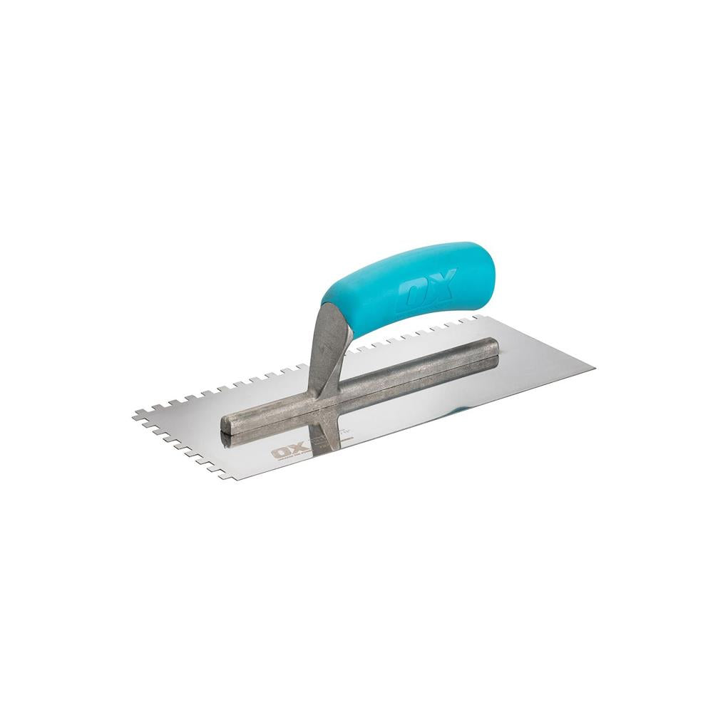 OX Trade Notched Stainless Steel Tiling Trowel 8mm