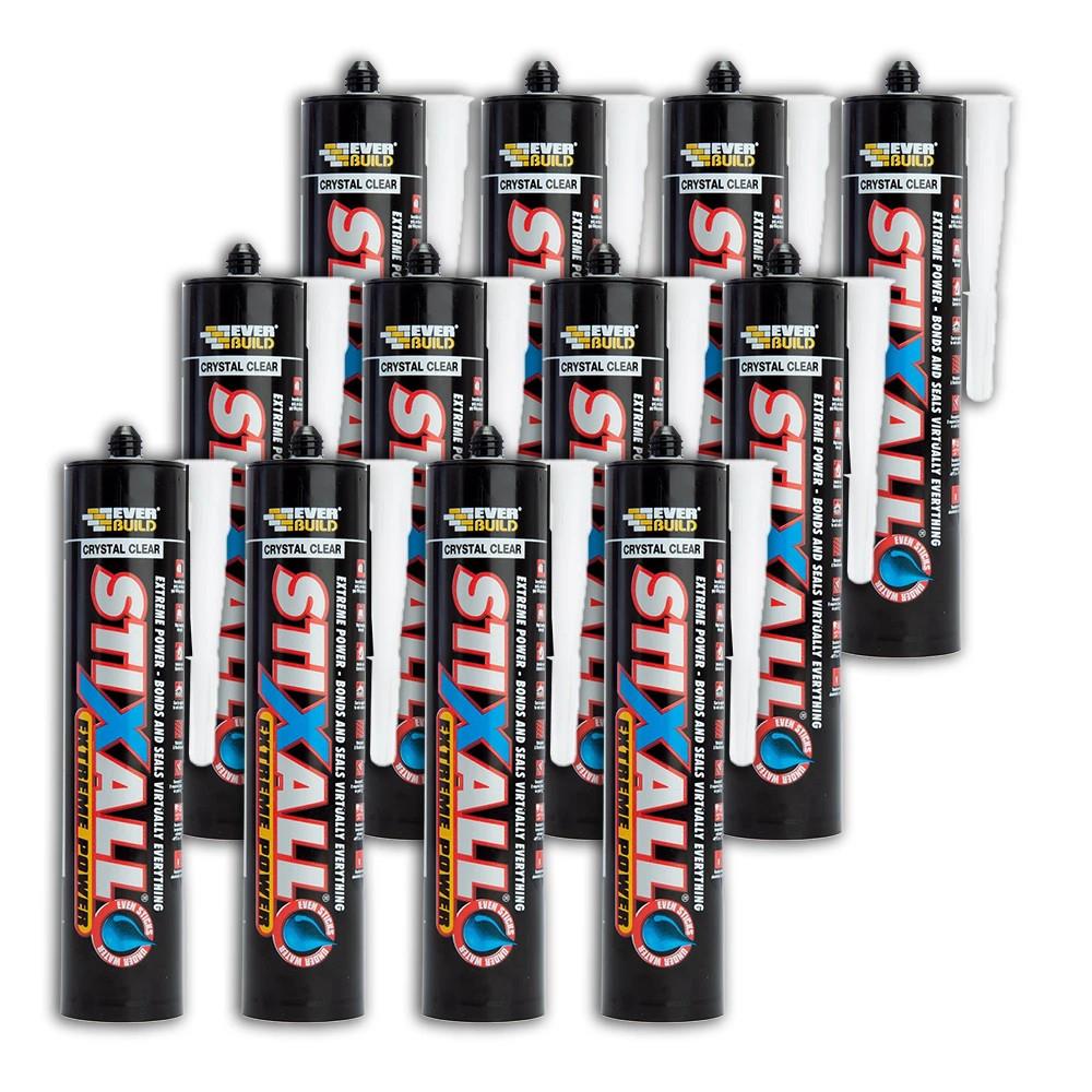 Everbuild Stixall Extreme Power - Clear 290ml (Box of 12)