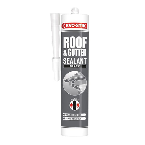 Evo-Stik Roof & Gutter Sealant Black 290ml