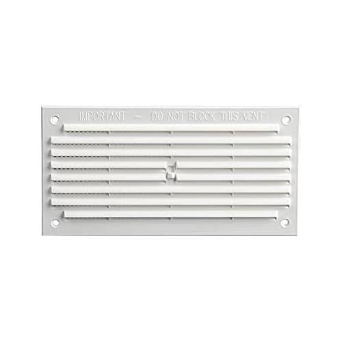 Timloc 6x3 Plastic Internal Louvre Mini Vent Flyscreen White