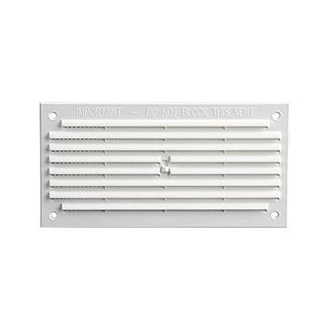 Timloc 6x3 Plastic Internal Louvre Mini Vent Flyscreen White