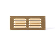 Timloc 9 x 3 Brass Anodised Internal Metal Grille & Louvre Vent