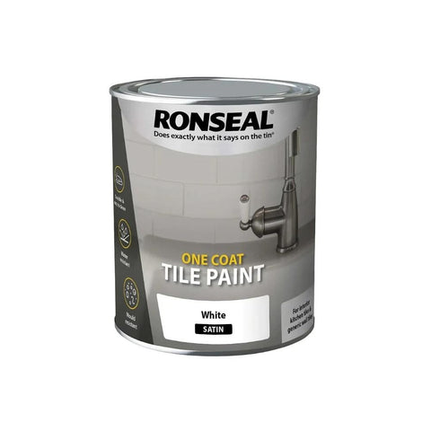 Ronseal One Coat Water-Based Tile Paint Satin 750ml
