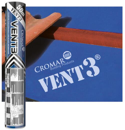 Cromar Vent 3 High Performance Breathable Membrane - 1m x 50m