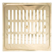 Timloc 9 x 9 Polished Brass Internal Hit & Miss & Louvre Vent