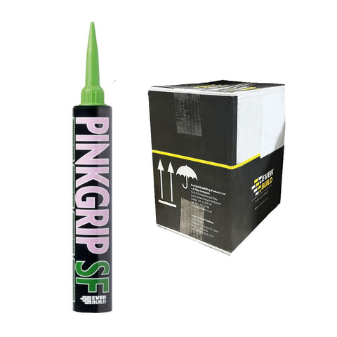 Everbuild Pinkgrip SF Solvent Free Adhesive – 380ml (Box of 12)
