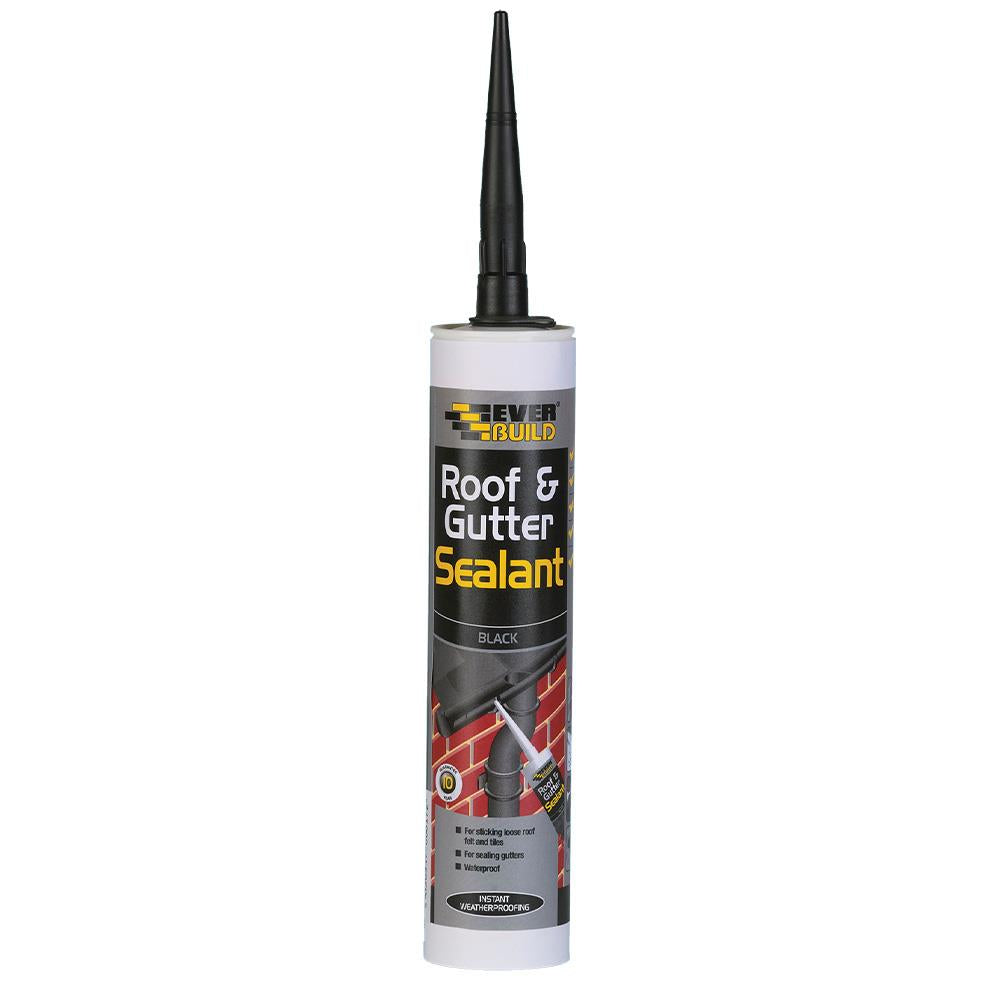 Everbuild Roof & Gutter Sealant – Black 295ml