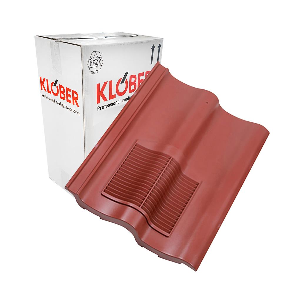 Klober Double Pantile Vent - Antique Red KG9858-3-0116 (Box of 10)