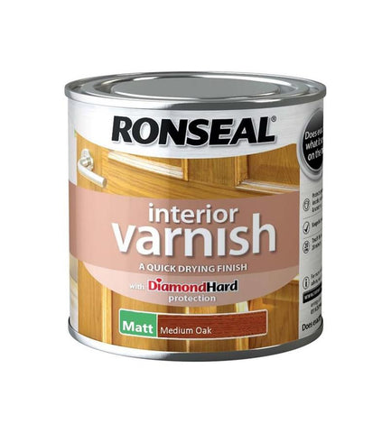 Ronseal Interior Varnish Medium Oak Matt 250ml