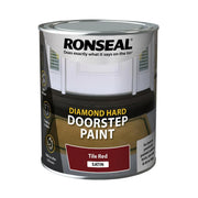Ronseal Diamond Hard Doorstep Paint - Tile Red Satin 750ml