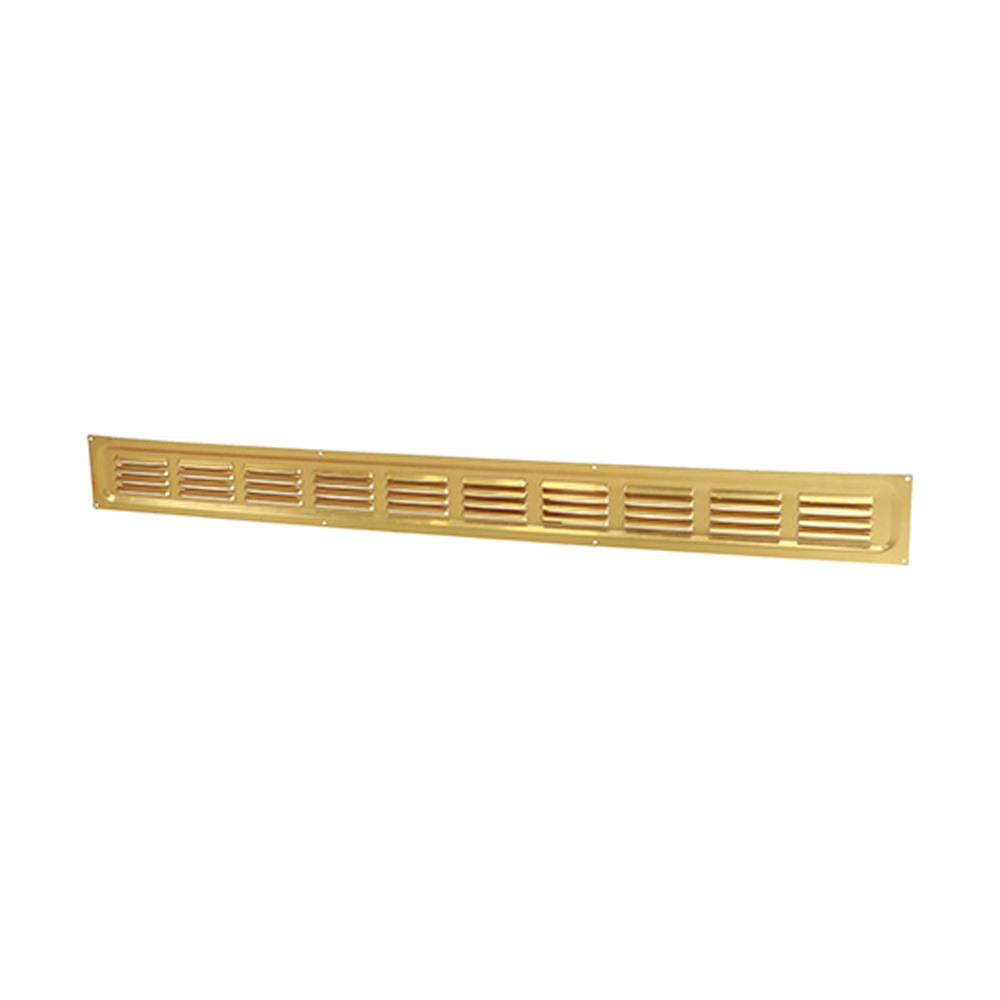 Timloc Return Air Grille 1226BA - 25.2 x 2" Brass Anodised