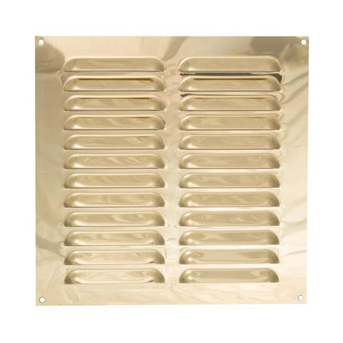 Timloc 9x9 Brass Internal Metal Grille & Louvre Vent