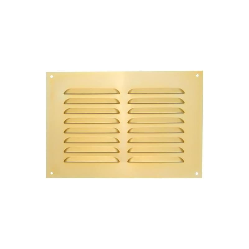 Timloc 9x 6 Brass Anodised Internal Metal Grille & Louvre Vent