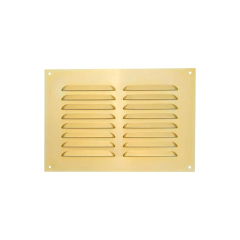 Timloc 9x 6 Brass Anodised Internal Metal Grille & Louvre Vent