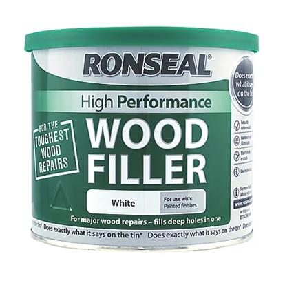 Ronseal High-Performance Wood Filler White 550g