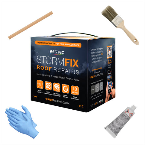 StormFix by Restec – Instant Waterproof Roof Repair Kit - All-in-One Solution
