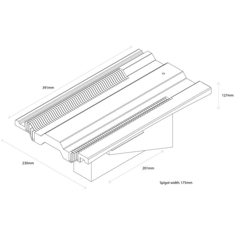 Hambleside Danelaw Slate Grey TV10/6 Flush Fit Tile Vent