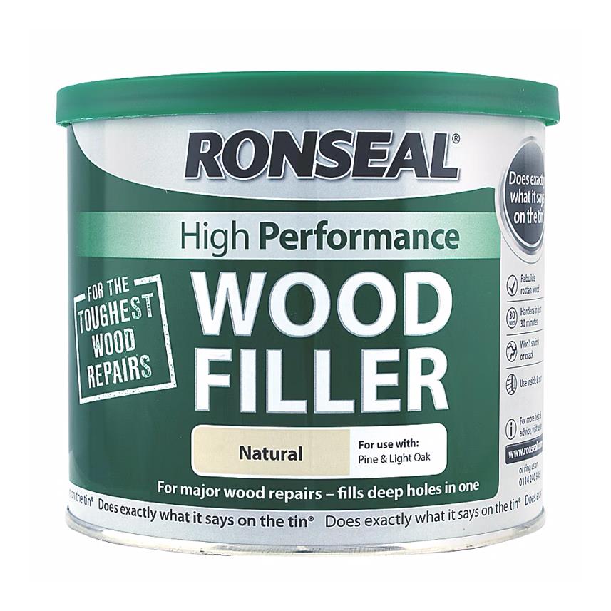 Ronseal High-Performance Wood Filler Natural 550g