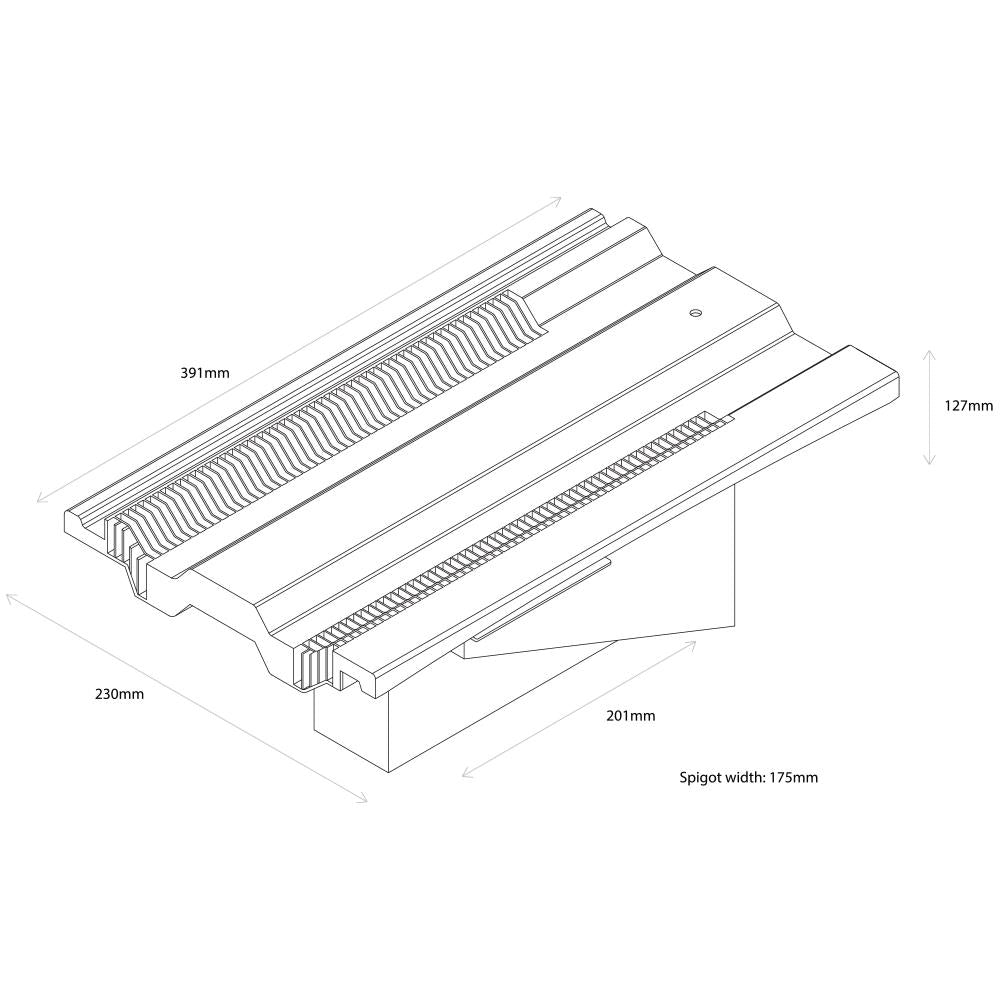 Hambleside Danelaw Black TV10/6 Flush Fit Tile Vent