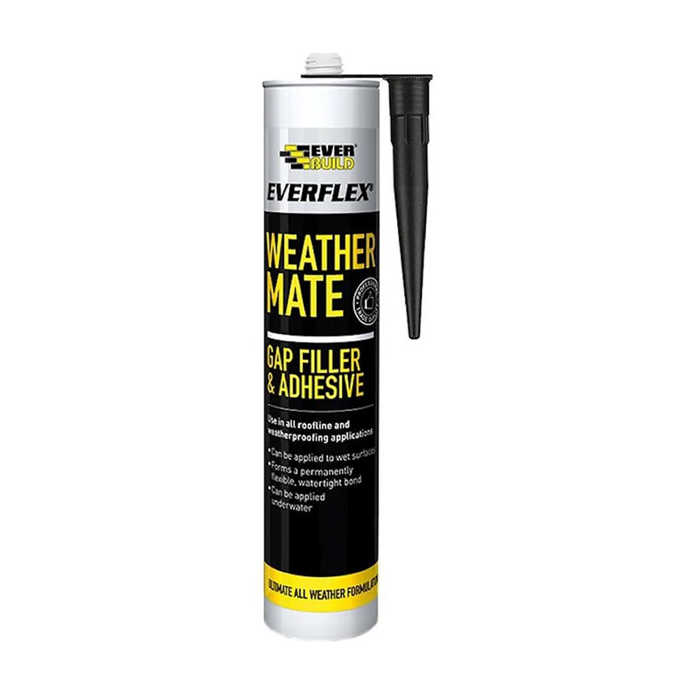 Everbuild Everflex Weather Mate Gap Filler & Adhesive Black 295ml