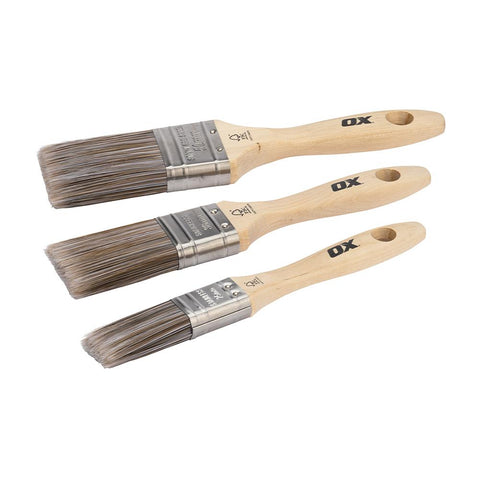 OX Trade 3 Piece Paint Brush Set - 25mm, 38mm, 50mm