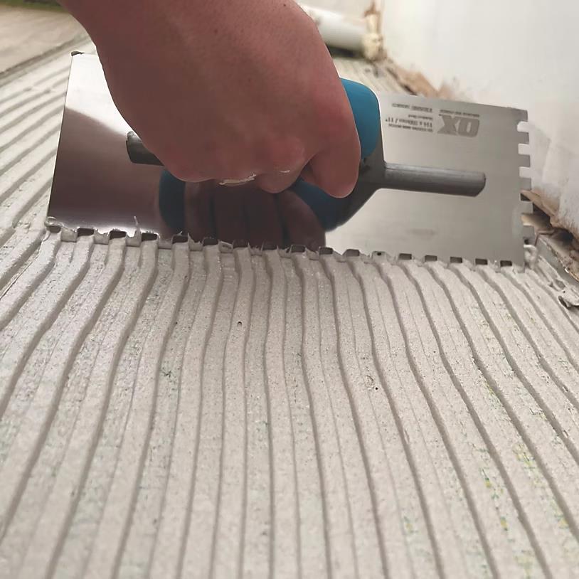 OX Trade Notched Stainless Steel Tiling Trowel 8mm