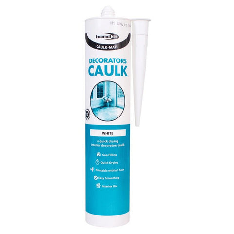 Bond It Caulk-Mate One Hour Decorators Caulk - White EU4 - 400ml