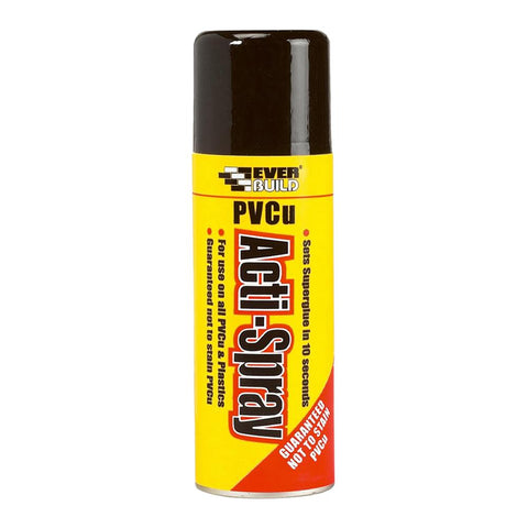 Everbuild PVCu Acti-Spray – Clear 200ml