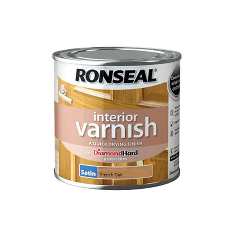 Ronseal Interior Varnish French Oak Satin 250ml