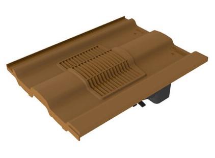 Timloc Brown Castellated Tile Vent