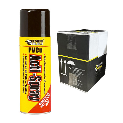 Everbuild PVCu Acti-Spray – Clear 200ml (Box of 12)