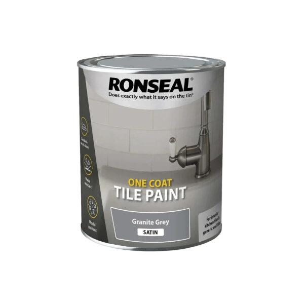 Ronseal One Coat Water-Based Tile Paint Satin 750ml
