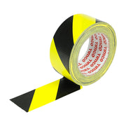 Timco Hazard Warning Cloth Tape Black And Yellow 50mm x 33m