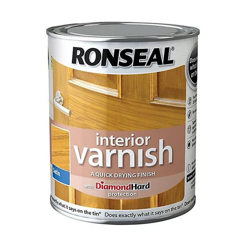 Ronseal Interior Varnish Light Oak Satin 750ml