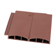 Klober Antique Red Profile-Line Twin Plain Tile Vent - KG9861