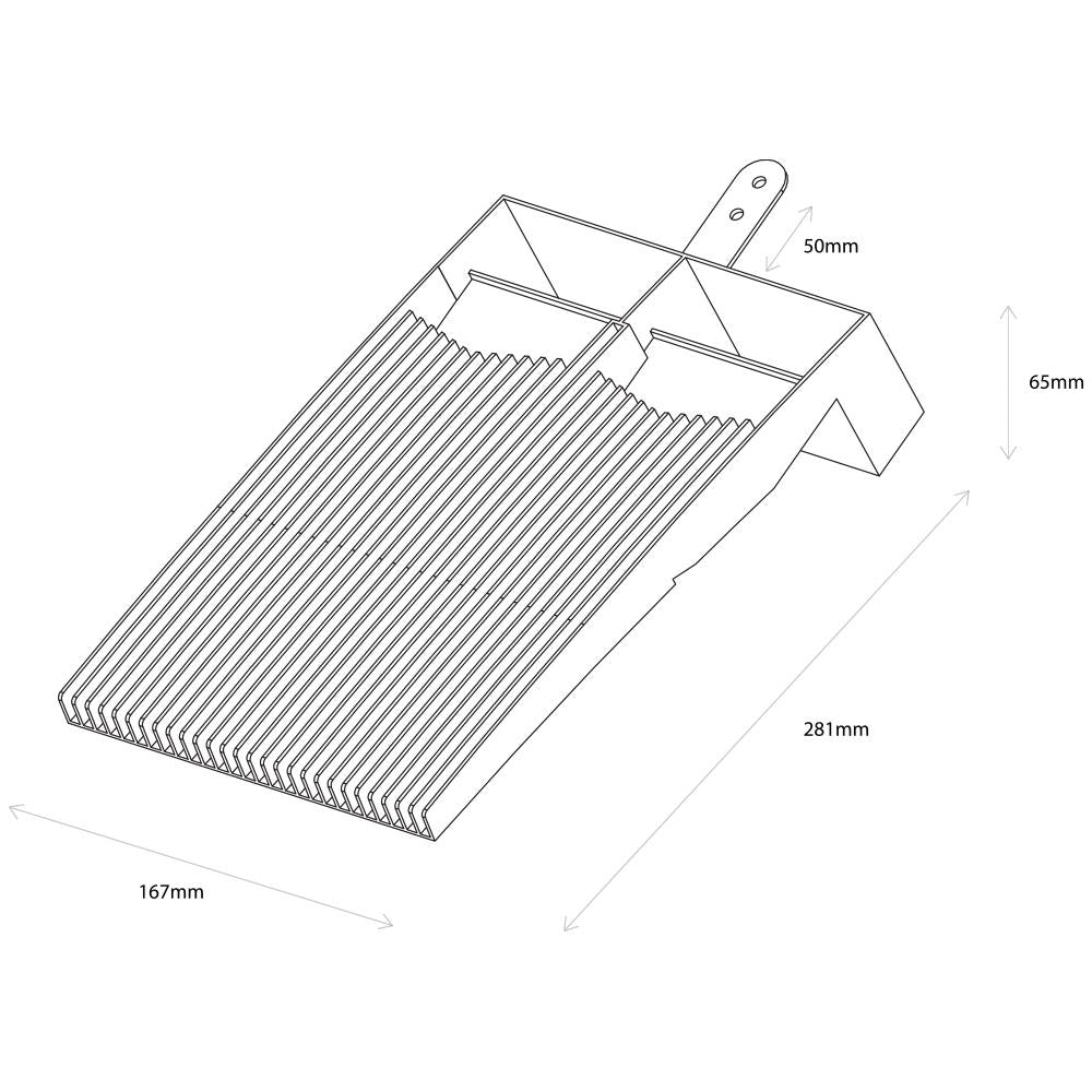 Hambleside Danelaw Brown Single Plain Roof Tile Vent TV10/5