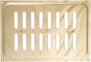 Timloc 9 x 6 Metal Internal Hit and Miss Louvre Vent Polished Brass