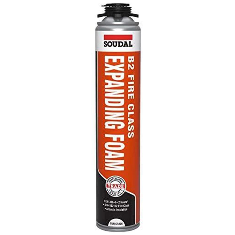 Soudal B2 Fire Rated Expanding Foam Gun Grade - 750ml