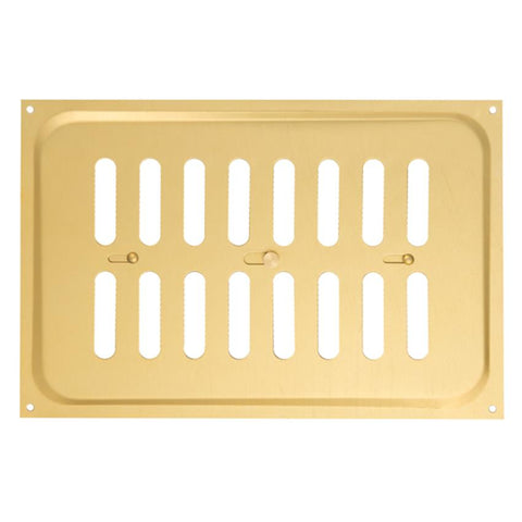 Timloc 9x6 Metal Internal Hit and Miss Louvre Vent Brass Anodised