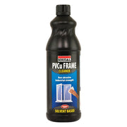 Soudal PVCu Frame Cleaner bottle on a white background