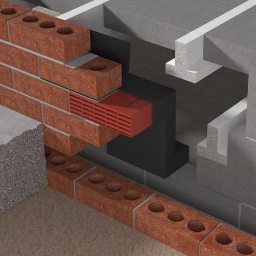 Timloc 1205 Underfloor Vent Horizontal Duct Adapter - 110mm