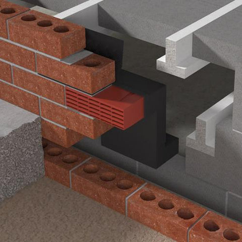Timloc 1205 Underfloor Vent Horizontal Duct Adapter - 110mm
