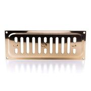 Timloc 9x3 Metal Internal Hit and Miss Louvre Vent Polished Brass