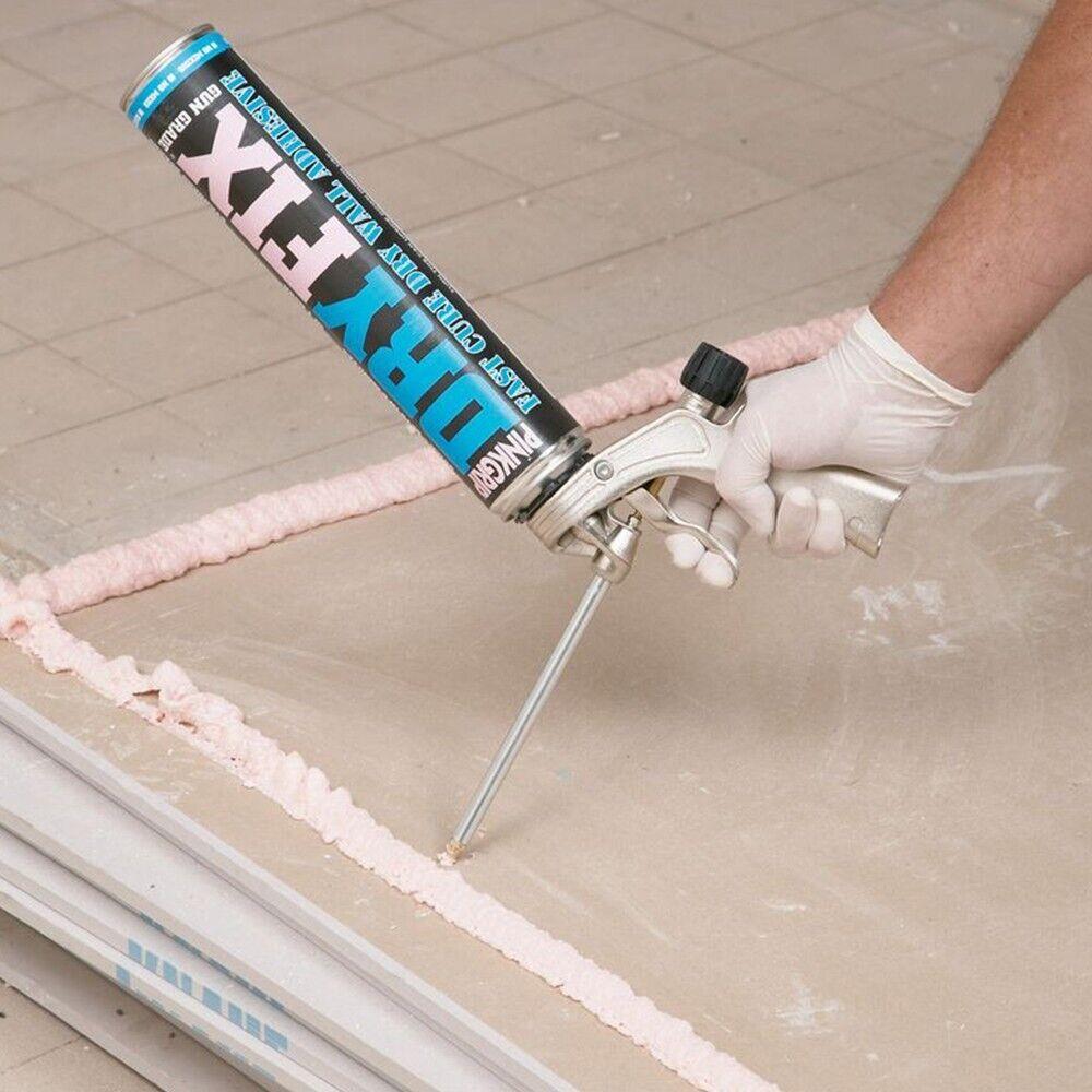 Everbuild Pinkgrip Dry Fix Applicator Gun - For Use With Pinkgrip Dryfix FR