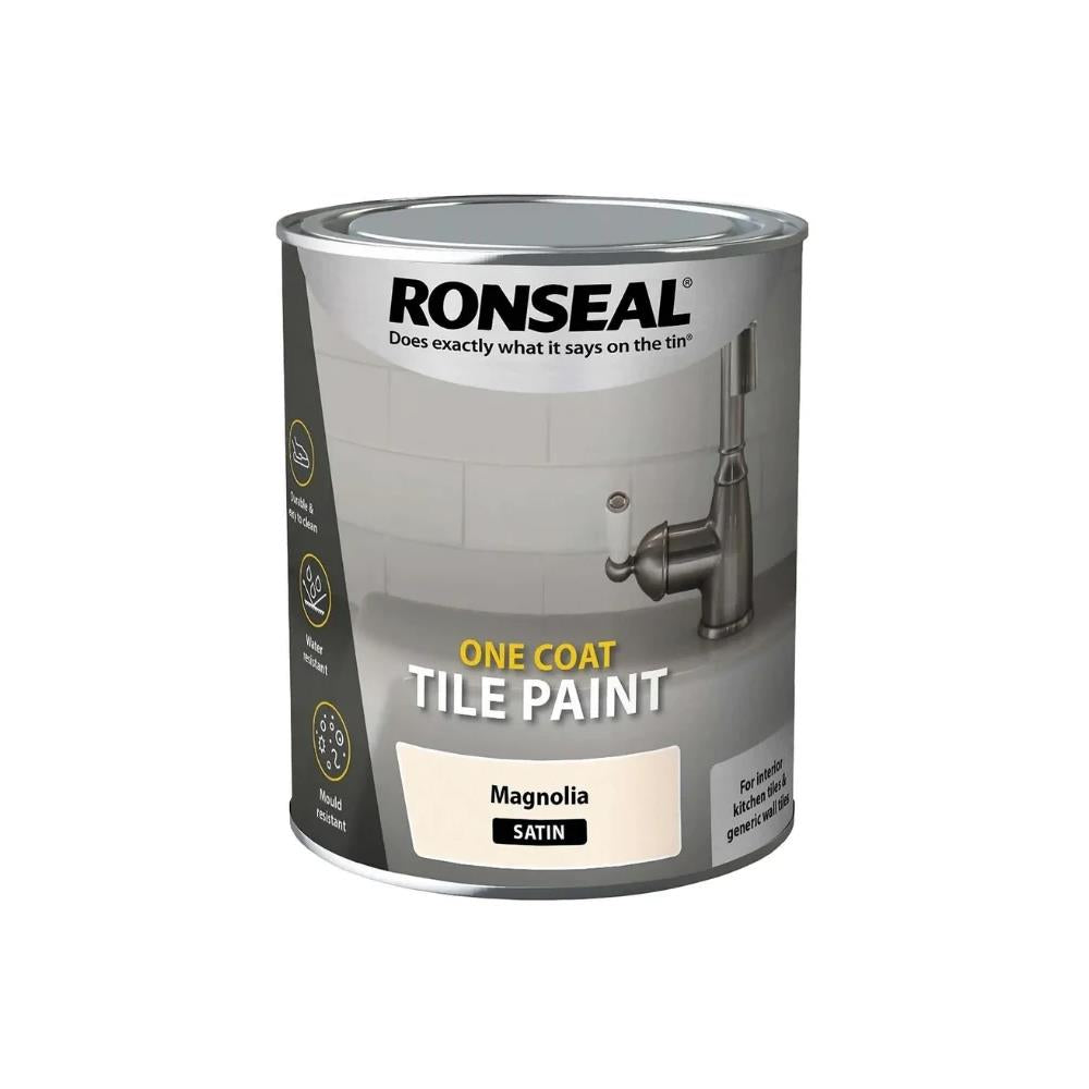 Ronseal One Coat Water-Based Tile Paint Satin 750ml
