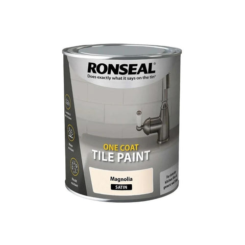 Ronseal One Coat Water-Based Tile Paint Satin 750ml