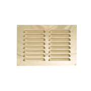 Timloc 9x 6 Polished Brass Internal Metal Grille & Louvre Vent