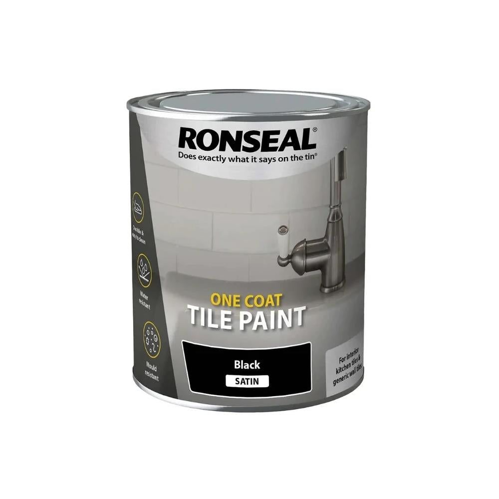Ronseal One Coat Water-Based Tile Paint Satin 750ml