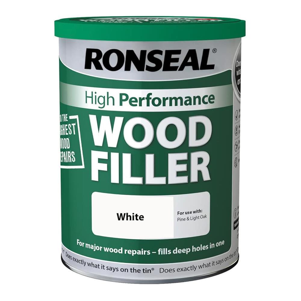 Ronseal High Performance Wood Filler White 1kg